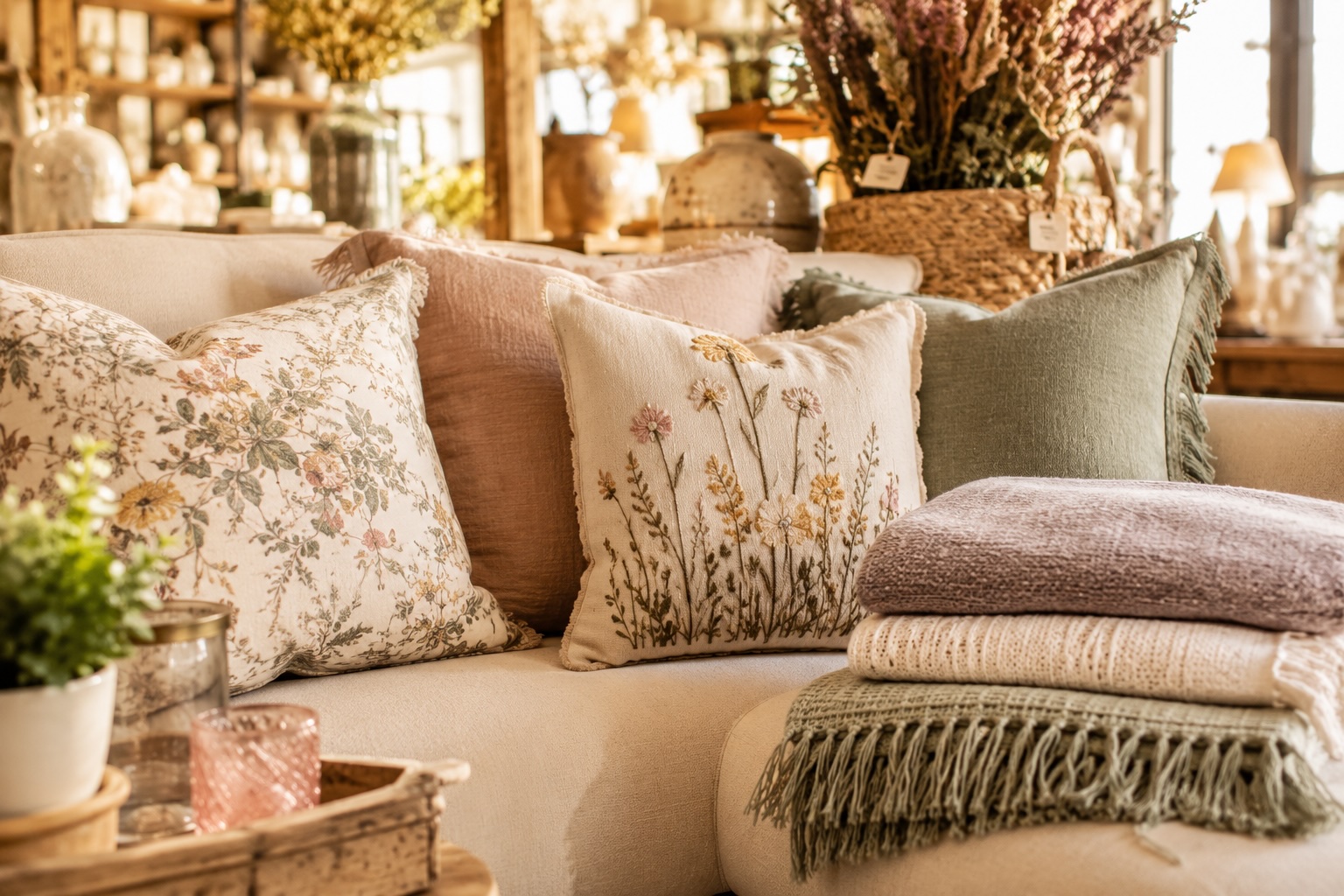 Textiles et coussins décoratifs